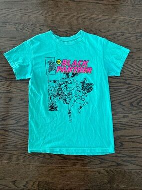 Marvel Black Panther Graphic Tee - Teal & Pink